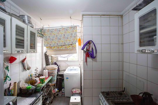 Cozinha de apartamento à venda com 2 quartos, 60m² em Jardim Diadema, Diadema
