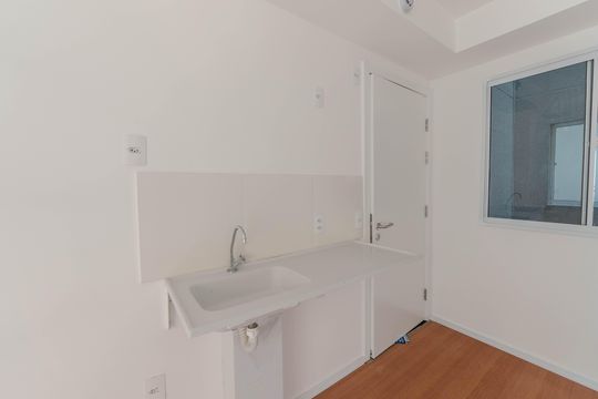 Cozinha de apartamento à venda com 1 quarto, 21m² em Bela Vista, São Paulo