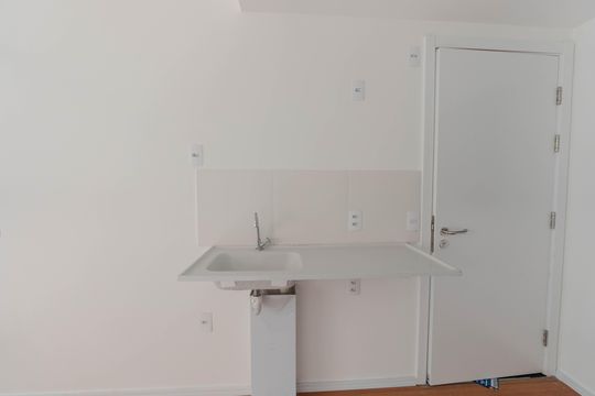 Cozinha de apartamento à venda com 1 quarto, 21m² em Bela Vista, São Paulo