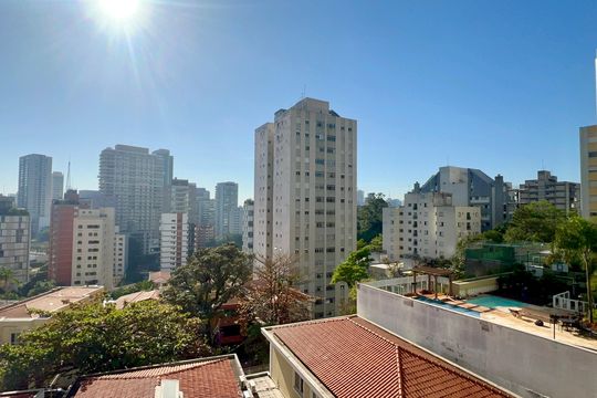 Vista da Varanda de kitnet/studio à venda com 1 quarto, 40m² em Sumarezinho, São Paulo