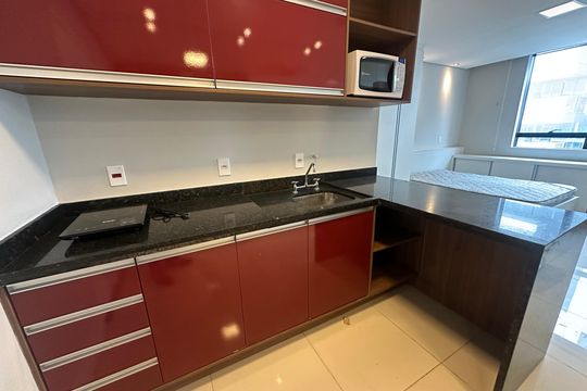 Cozinha de apartamento para alugar com 1 quarto, 26m² em Bethaville I, Barueri