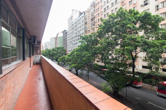 Varanda da Sala de apartamento à venda com 4 quartos, 227m² em Centro Histórico, Porto Alegre