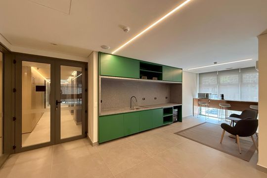 Coworking  de kitnet/studio para alugar com 1 quarto, 27m² em Cidade Monções, São Paulo