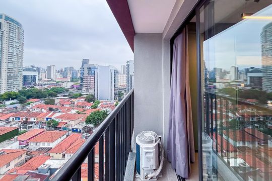 Sacada de kitnet/studio para alugar com 1 quarto, 24m² em Pinheiros, São Paulo