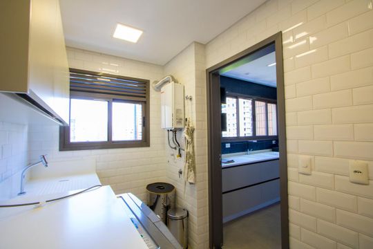 Área de serviço de apartamento à venda com 3 quartos, 160m² em Jardim, Santo André
