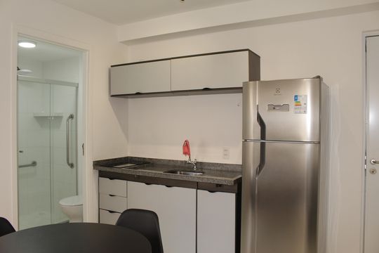 Cozinha de kitnet/studio à venda com 1 quarto, 25m² em Campos Elíseos, São Paulo