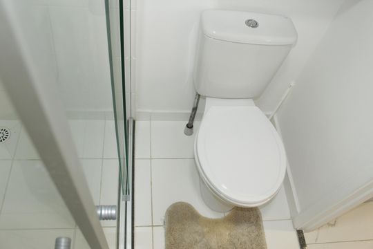 Banheiro de kitnet/studio à venda com 1 quarto, 25m² em Campos Elíseos, São Paulo