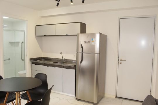 Cozinha de kitnet/studio à venda com 1 quarto, 25m² em Campos Elíseos, São Paulo