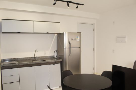 Cozinha de kitnet/studio à venda com 1 quarto, 25m² em Campos Elíseos, São Paulo