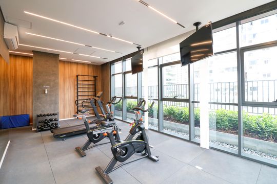 Área comum de apartamento para alugar com 1 quarto, 25m² em Vila Cordeiro, São Paulo
