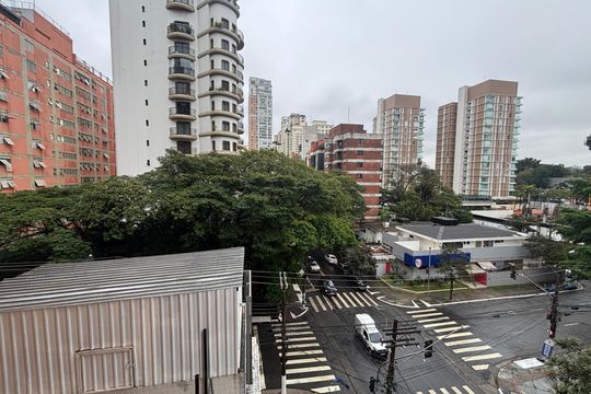 Vista do studio de kitnet/studio para alugar com 1 quarto, 23m² em Indianópolis, São Paulo