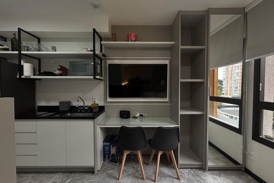 Studio de kitnet/studio para alugar com 1 quarto, 23m² em Indianópolis, São Paulo