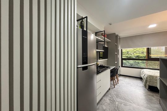 Studio de kitnet/studio para alugar com 1 quarto, 23m² em Indianópolis, São Paulo