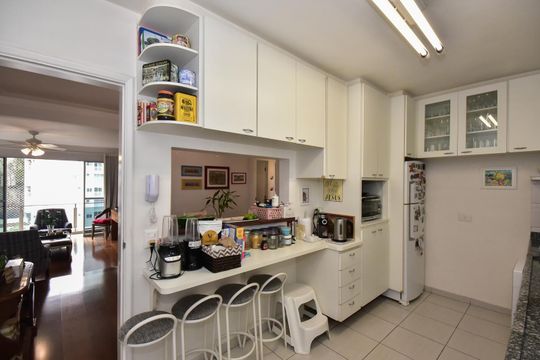 Cozinha de apartamento para alugar com 3 quartos, 222m² em Jardim Ampliacao, São Paulo