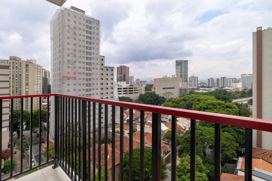 Vista da Sacada da Sala de apartamento para alugar com 2 quartos, 36m² em Barra Funda, São Paulo