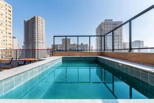 Área comum de apartamento para alugar com 2 quartos, 36m² em Barra Funda, São Paulo