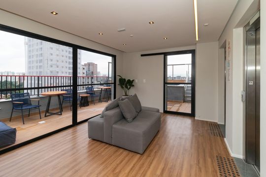 Área comum - Lounge de apartamento para alugar com 2 quartos, 36m² em Barra Funda, São Paulo