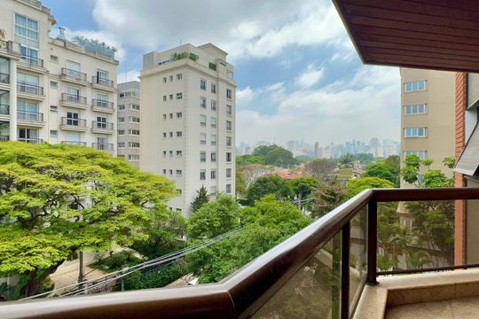Varanda de apartamento à venda com 3 quartos, 173m² em Jardim Paulista, São Paulo