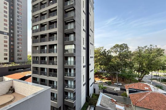 Vista da Sala de apartamento para alugar com 2 quartos, 69m² em Brooklin, São Paulo