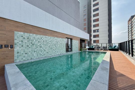 Piscina de apartamento para alugar com 2 quartos, 69m² em Brooklin, São Paulo