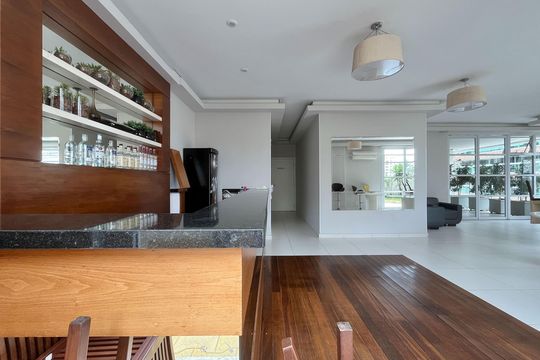 Área comum de apartamento para alugar com 3 quartos, 180m² em Gonzaga, Santos