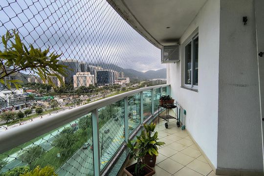 Varanda de apartamento à venda com 3 quartos, 83m² em Recreio dos Bandeirantes, Rio de Janeiro