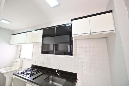 Cozinha de apartamento para alugar com 2 quartos, 80m² em Setor Negrão de Lima, Goiânia