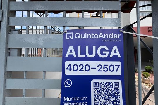 Placa de apartamento para alugar com 1 quarto, 60m² em Centro, São Leopoldo
