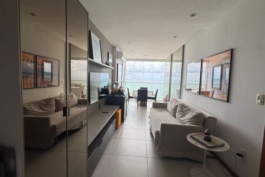Sala de apartamento para alugar com 1 quarto, 59m² em Barra, Salvador