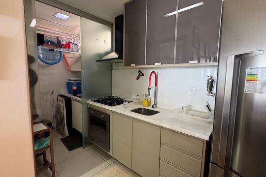 Cozinha de apartamento para alugar com 1 quarto, 59m² em Barra, Salvador