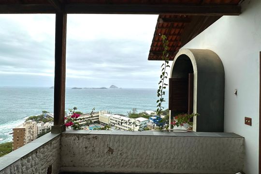 Varanda da Suíte  de casa à venda com 4 quartos, 524m² em Vidigal, Rio de Janeiro