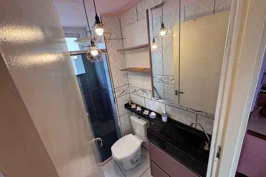 Banheiro de apartamento à venda com 2 quartos, 96m² em Santos Dumont, São Leopoldo