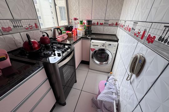 Cozinha de apartamento à venda com 2 quartos, 96m² em Santos Dumont, São Leopoldo