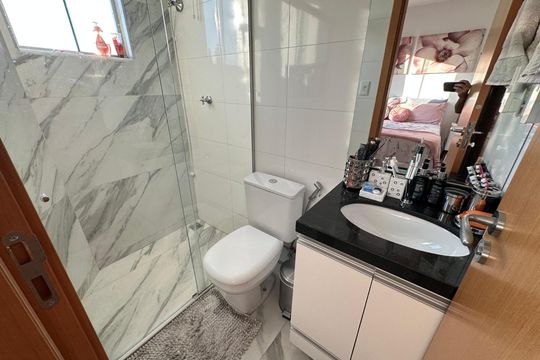 Banheiro Social de apartamento para alugar com 4 quartos, 150m² em Itapoã, Belo Horizonte