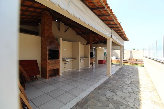 Área comum - Churrasqueira de apartamento à venda com 3 quartos, 60m² em Taquara, Rio de Janeiro