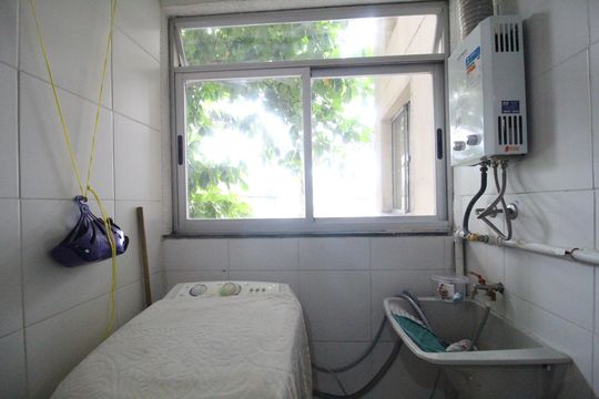 Área de serviço de apartamento à venda com 3 quartos, 60m² em Taquara, Rio de Janeiro