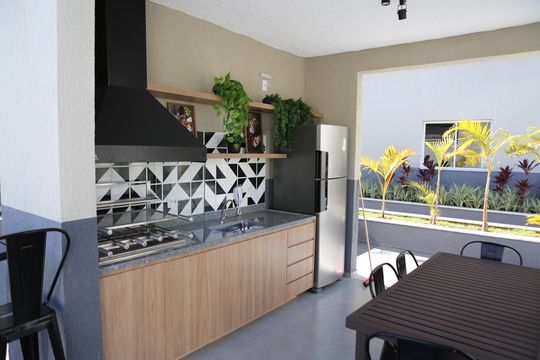 Área comum de apartamento à venda com 2 quartos, 55m² em Novo Riacho, Contagem