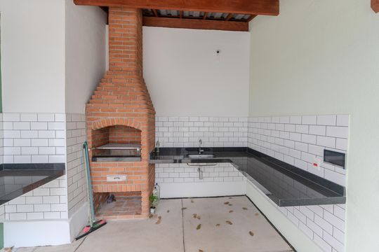 Área comum - Churrasqueira de kitnet/studio à venda com 1 quarto, 32m² em Bela Vista, São Paulo