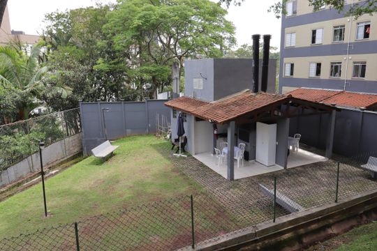 Área Comum - Churrasqueira de apartamento à venda com 2 quartos, 50m² em Vila Lutécia, Santo André