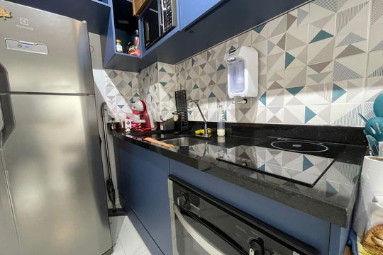 Cozinha de apartamento para alugar com 1 quarto, 31m² em Butantã, São Paulo
