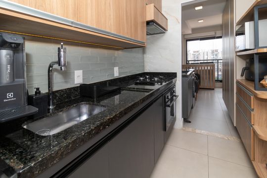Cozinha de apartamento à venda com 2 quartos, 71m² em Vila Leopoldina, São Paulo