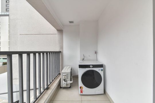 Área de Serviço de kitnet/studio à venda com 1 quarto, 37m² em Jardim das Acacias, São Paulo