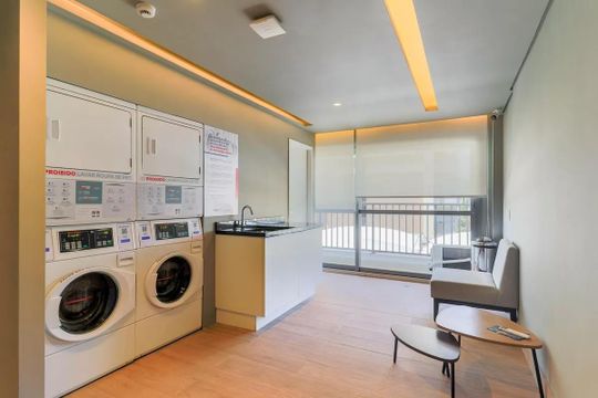 Área comum de kitnet/studio à venda com 1 quarto, 37m² em Jardim das Acacias, São Paulo