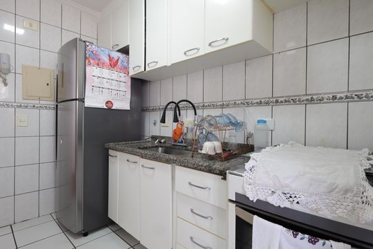 Cozinha de apartamento à venda com 2 quartos, 73m² em Jardim Monte Kemel, São Paulo