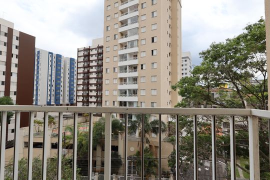 Varanda da Sala de apartamento à venda com 2 quartos, 73m² em Jardim Monte Kemel, São Paulo