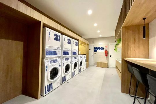 Área comum de kitnet/studio para alugar com 1 quarto, 25m² em Vila Mascote, São Paulo