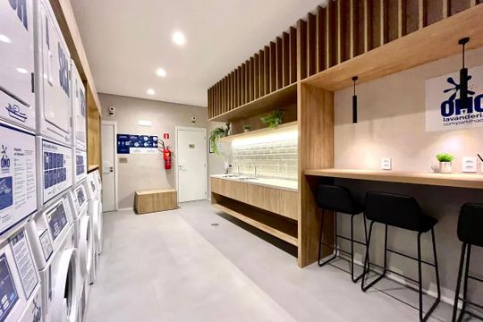 Área comum de kitnet/studio para alugar com 1 quarto, 25m² em Vila Mascote, São Paulo