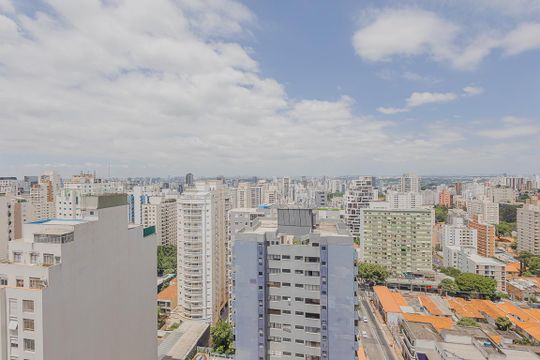 Vista da Varanda de kitnet/studio à venda com 1 quarto, 27m² em Pinheiros, São Paulo