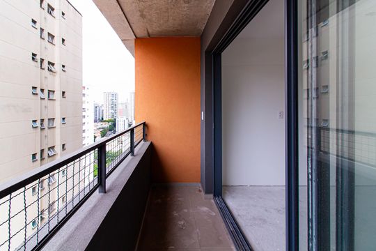 Varanda de kitnet/studio à venda com 1 quarto, 27m² em Perdizes, São Paulo