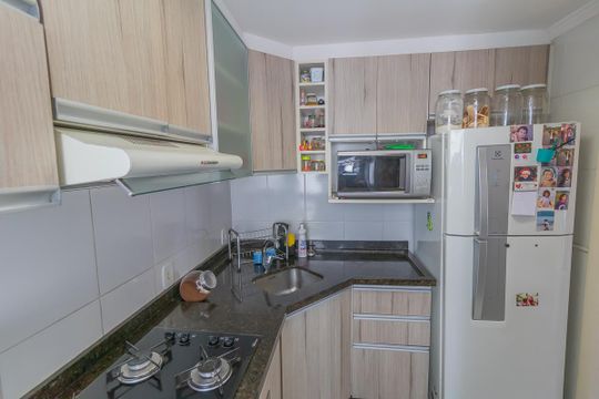 Cozinha de apartamento para alugar com 3 quartos, 62m² em Santos Dumont, São Leopoldo